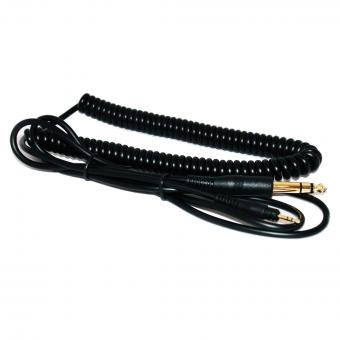 SP-5 spiral cable, black, 1,5 to 3 m, 6,3 mm jack